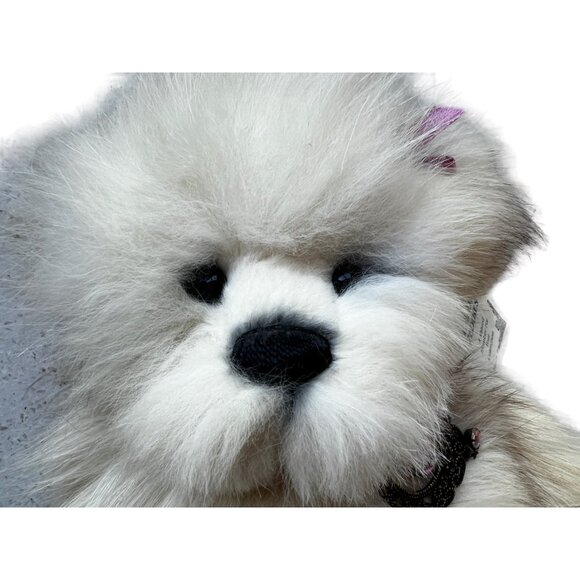 Signed Timeless Teddies Bear Recycled Fox Fur COA Handmade by Debbie Siqouin - Picture 2 of 10